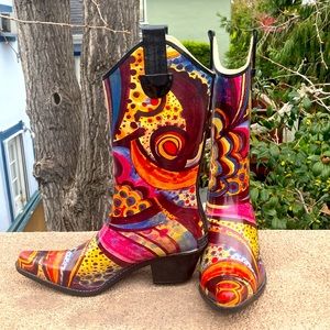 Corkys cowgirl rain boots size 7